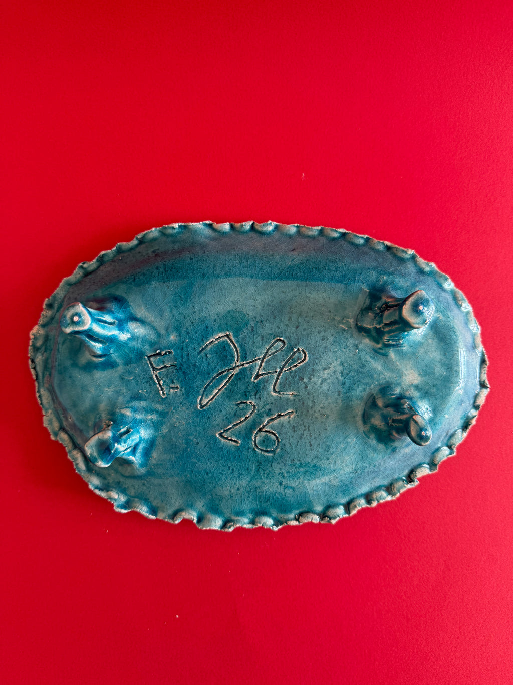 alzata con piedini turcherse