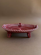 ovale- rosso con boccioli