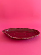 ovale - piatto rosso pompeiano