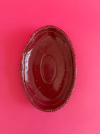 ovale - piatto rosso pompeiano