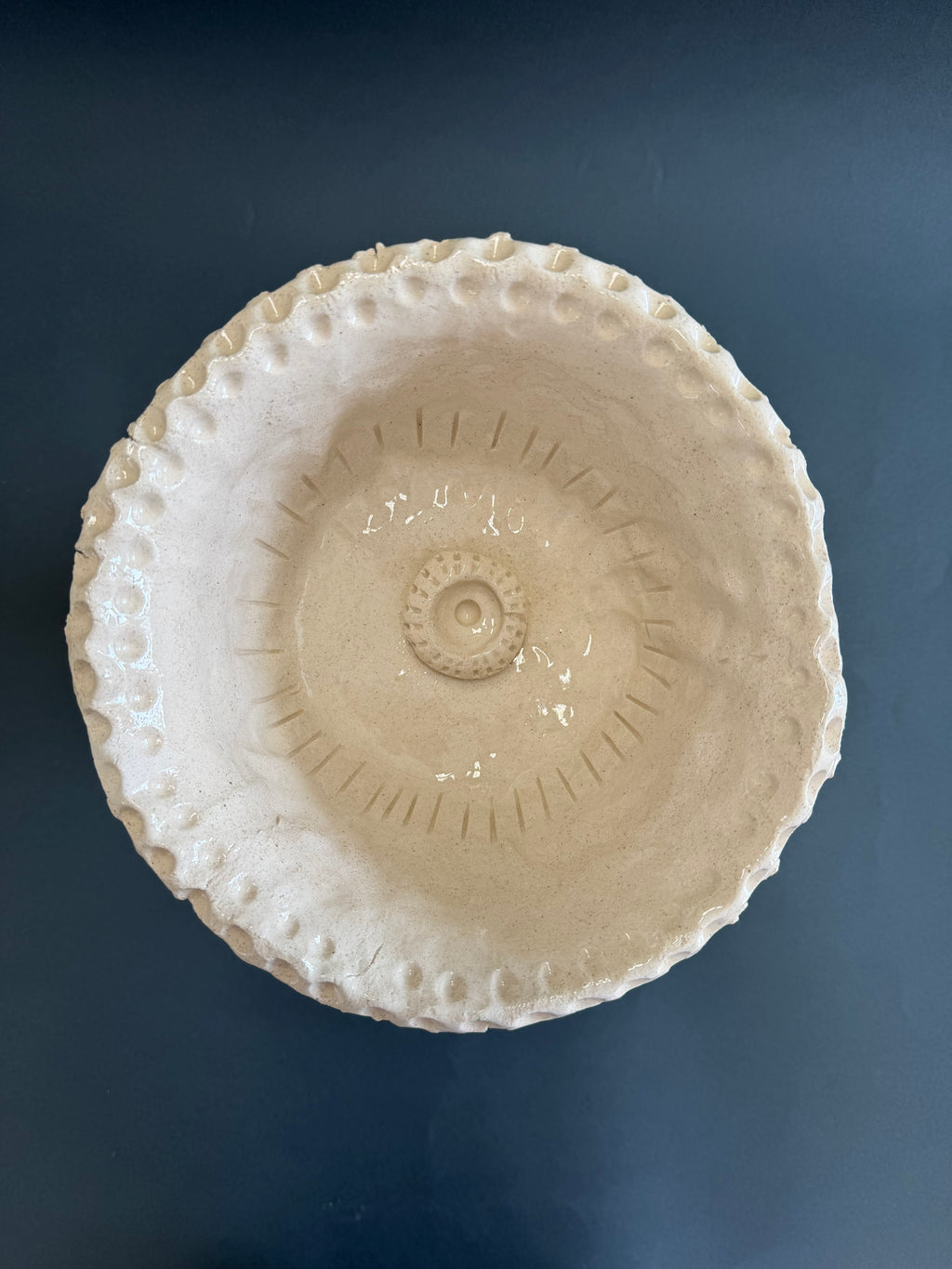 MAGNUS - coppa  decoro sfrangiato serie bianco magnolia