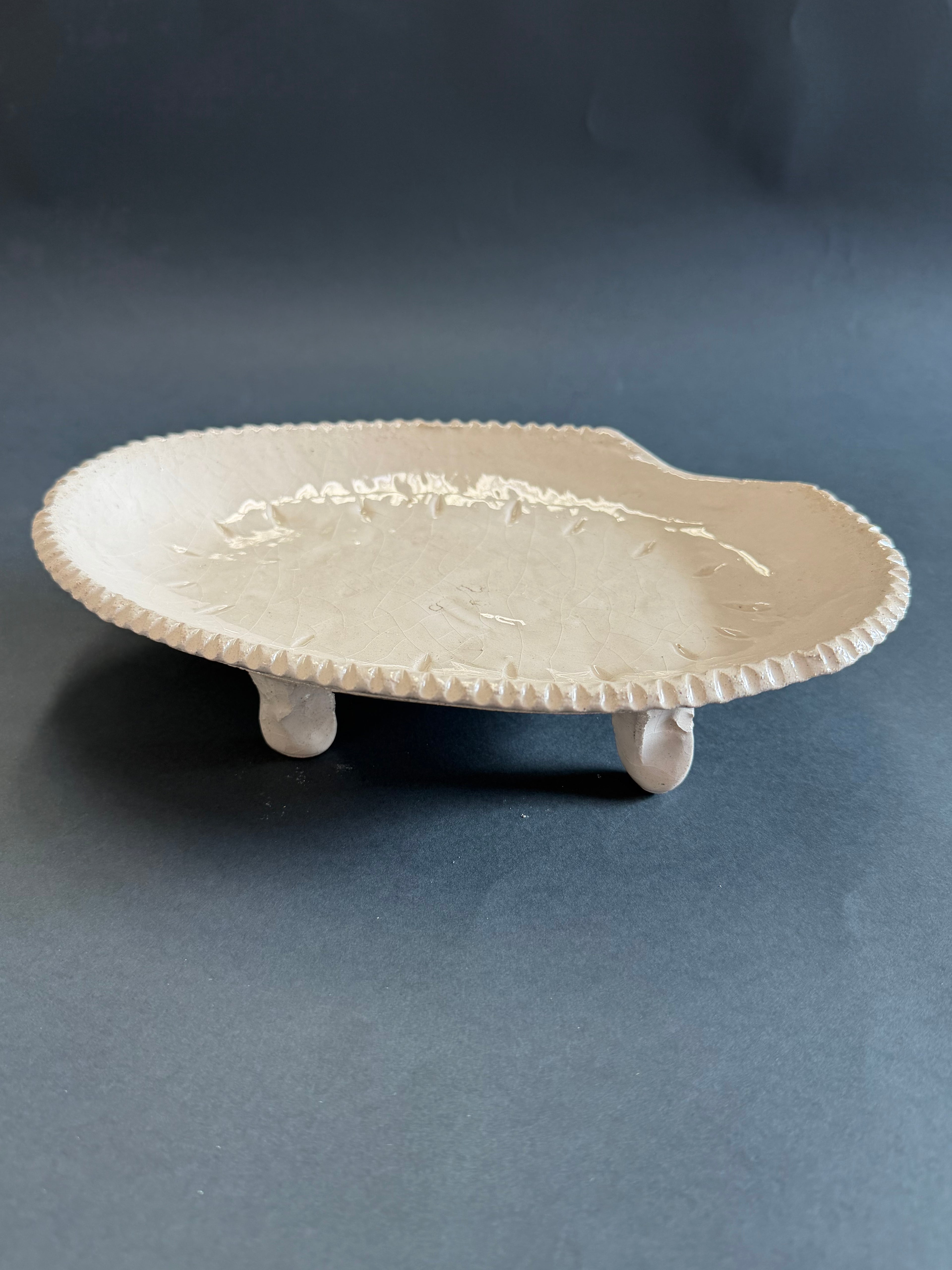 ovale - serie bianco magnolia con piedi