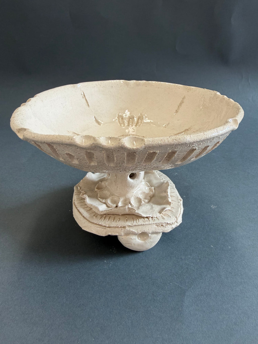 INTERMEDIUS - coppa con piedi a ruota - serie bianco magnolia