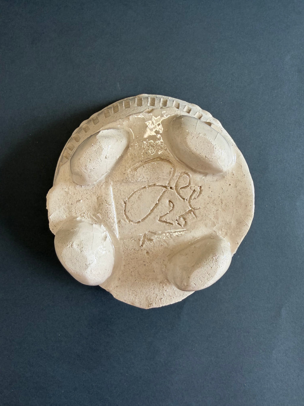 INTERMEDIUS - coppa con piedi a ruota - serie bianco magnolia