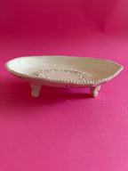 ovale - con frammenti bianco magnolia