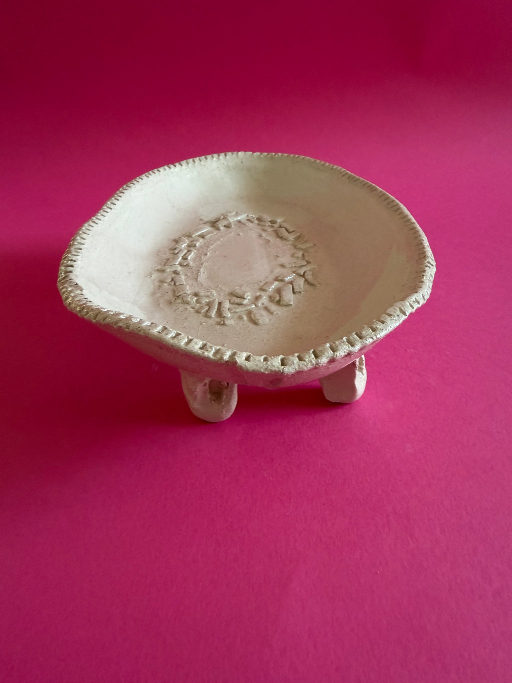 ovale - con frammenti bianco magnolia