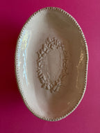 ovale - con frammenti bianco magnolia
